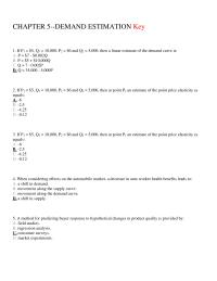 Economics Chapter 5 A method for predicting buyer response to hypothetical