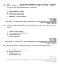 Management Chapter 10 Internal Enterprise Information Portal Applications Typically