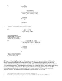 Economics Chapter 8 Multi plant Operation Tasty Snacks Inc Regional