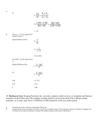 Economics Chapter 15 Assuming the company is operating at peak capacity