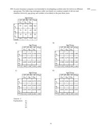 Mathematics Chapter 4 Auto Insurance Company Was Interested Investigating