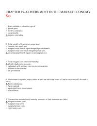 Economics Chapter 19 Water Pollution Familiar Type Of Private Good