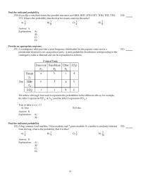 Mathematics Chapter 4 The following contingency table provides a joint
