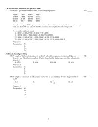 Mathematics Chapter 4 A study conducted at a certain college&nbsp;