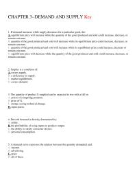 Economics Supplement L Demand Increases While Supply Decreases For Particular