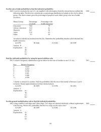 Mathematics Chapter 4 At the end of each branch use symbols to represent