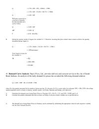 Economics Supplement L Demand Curve Analysis Papas Pizza Ltd