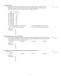 Mathematics Chapter 6 The lifetimes of lightbulbs of a particular type