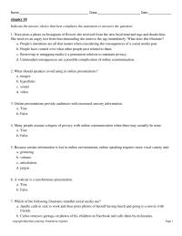 Speech Chapter 18 What Does This Best Illustrate Hypersensitive People