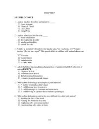 Special Education Chapter 7 Which The Following Statements About Applied Behavior