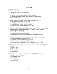 Special Education Chapter 10 Chelsea Child With Strabismus She Does Not