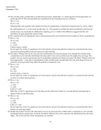 Mathematics Chapter 10 The null and alternative hypotheses for the hypothesis
