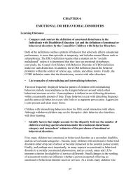 Special Education Chapter 6 Homework Aggression Also Present And Takes Many Forms