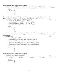 Mathematics Chapter 11 A sample standard deviation and sample size