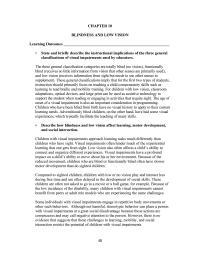 Special Education Chapter 10 Homework Visual Impairments Often Hinder Much The Experiential