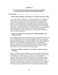 Special Education Chapter 12 Homework The Cognitive Abilities Individuals Who Are Deafblind