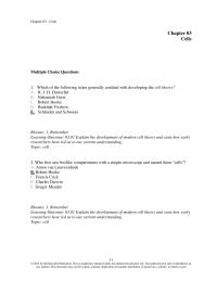 Biology & Life Sciences Chapter 3 Which The Following Is are Generally Credited With
