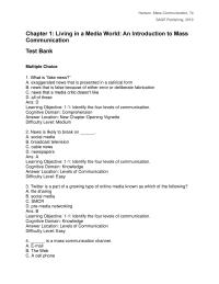 Media Studies Chapter 1 Domain Knowledge answer Location Group Communication Difficulty Level Easy7