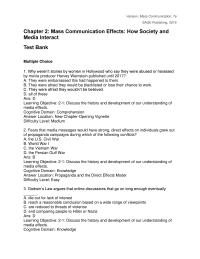 Media Studies Chapter 2 Cultivation Analysis difficulty Level Hard 25 The Theoretical Orientation