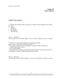 Biology & Life Sciences Chapter 9 Pressure That Develops Within Living Cell Result