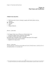 Biology & Life Sciences Chapter 16 The First Persons Note Attempt Organize And