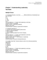 Communications Chapter 01 Describe Global Leadership Attributes cognitive