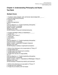 Communications Chapter 04 Resource Northouse Introduction Leadership 4esage Publishing 201838 Authoritarian