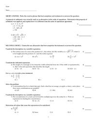 Chapter 1 Write Expression For Finding The Surface Area