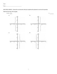 Chapter 7 Exam Name Multiple Choice Choose The One