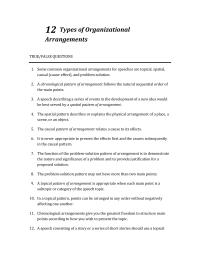 Communications Chapter 12 Fill in the blank Questions 24 An Pattern Arrangement
