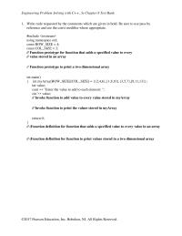 Programming Languages Chapter 8 Calculate The Transpose Matrix Engineering Problem Solving