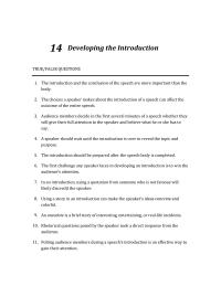Communications Chapter 14 All The Options Are Correct 31 Speakers