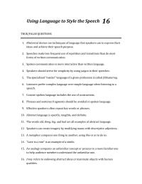 Communications Chapter 16 Parallelism Can Used Speaker Emphasize Important Ideas