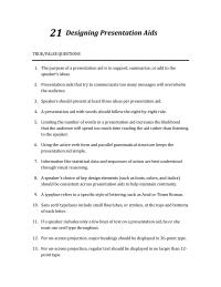 Communications Chapter 21 Skillful Use Color Presentation Aids Can Draw