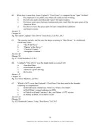 Art History Chapter 6 Chuck Berrys School Daya electric Guitar growling Saxophone piano Boogied bass answer
