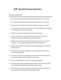 Communications Chapter 27 People Who Have Little Public Speaking Experience