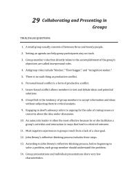 Communications Chapter 29 Collaborating And Presenting Groups True false Questions Small