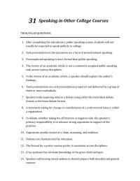 Communications Chapter 31 Effective Presentations The Arts And Humanities Help
