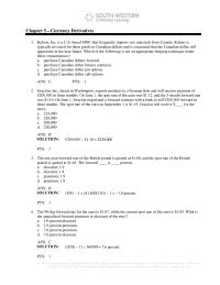 International Business Chapter 5 You Purchase Put Option Swiss Francs For