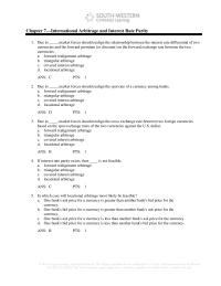 International Business Chapter 7 Assume The Following Information You Have