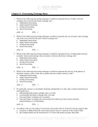 International Business Chapter 9 Which of the following forecasting techniques