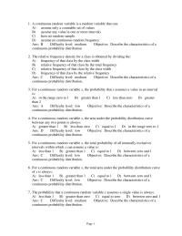 Chapter 6 A continuous random variable is a random&nbsp;