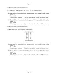 Chapter 13 The coefficient of determination for the regression