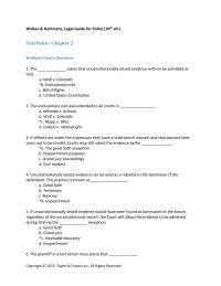 Criminal Law Chapter 2 The Exclusionary Rule Was Extended All Courts