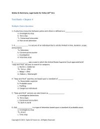 Criminal Law Chapter 4 Voluntary Encounter Between Police And Citizen Defined