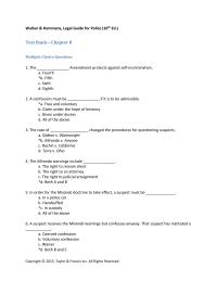 Criminal Law Chapter 8 The Amendment Protects Against Self incrimination Fourth