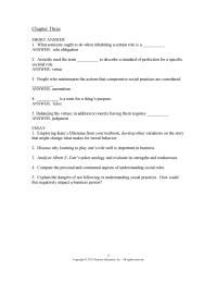 Business Ethics Chapter 3 Compare The Personal And Communal Aspects Understanding