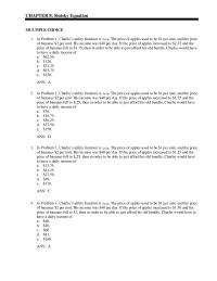 Economics Chapter 9 Goods 1 and 2 are perfect complements