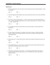 Economics Chapter 15 then changes in consumption at the intensive margin