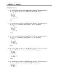 Economics Chapter 19 This problem will be easier if you have done